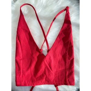 Tie back cami crop top